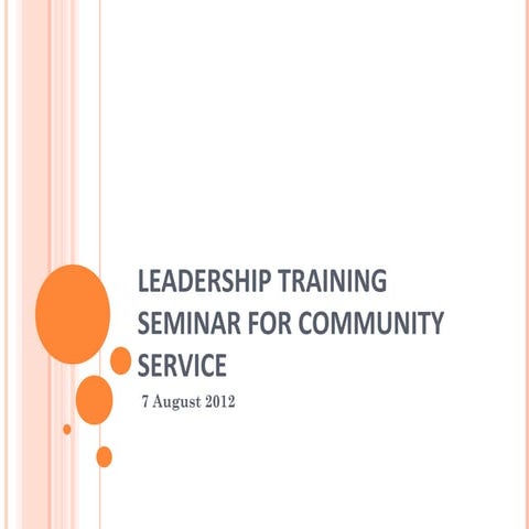 Leadership for Collaboration and Community Service