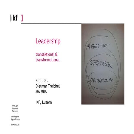 Leadership transaktional & transformational | PPT
