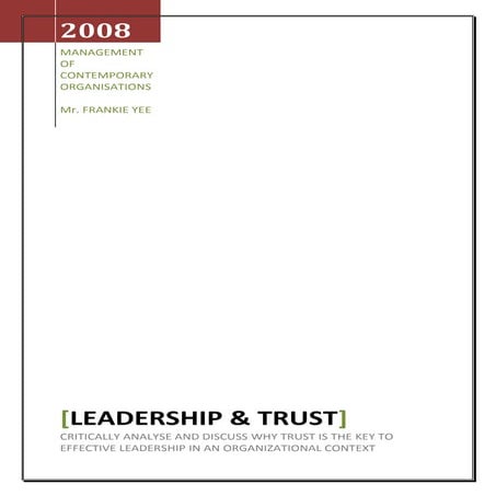 Leadership & Trust
