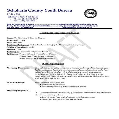 Service Learning Program Proposal | PDF