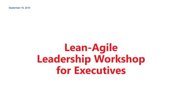 Exec Leadership workshop