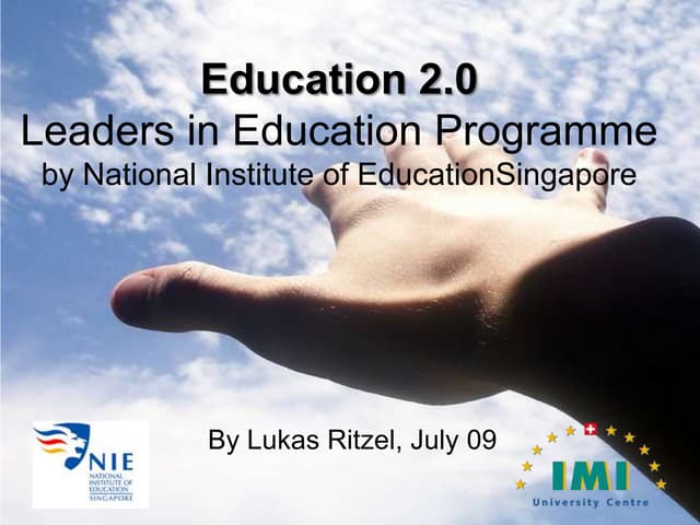 Education2.0 or Education and Web2.0