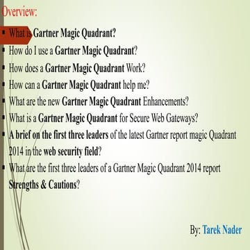 Leaders of Gartner Magic Quadrant 2014 for Secure Web Gateways