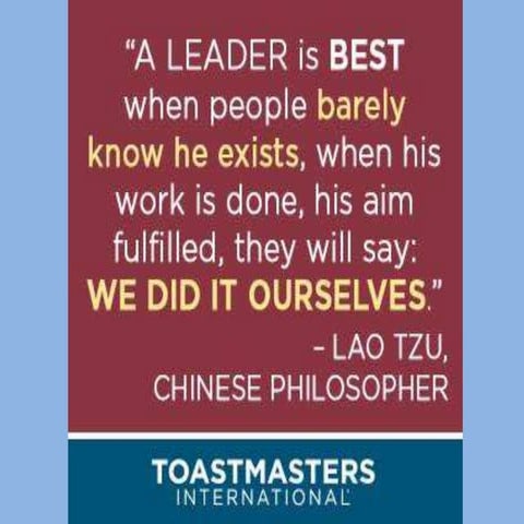 Leaders we did it ourselves