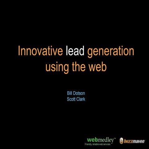 Lead Generation on the Web