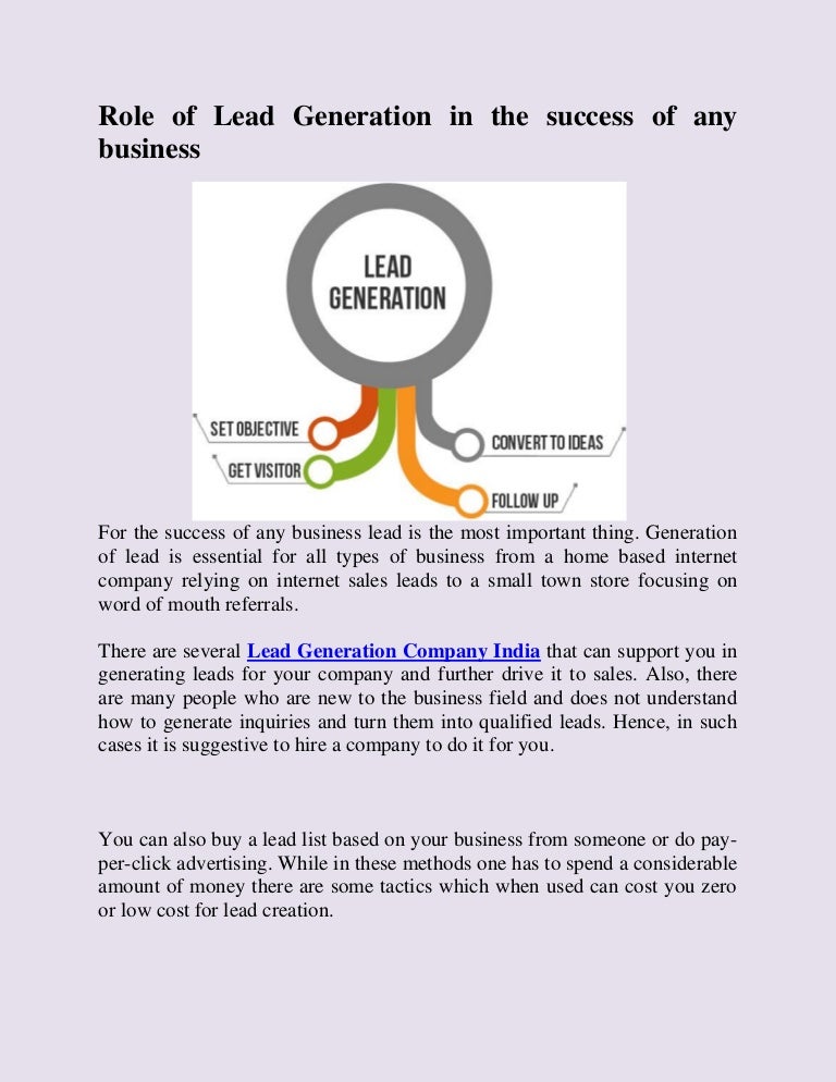 Most Sought After Lead Generation Companies in India.