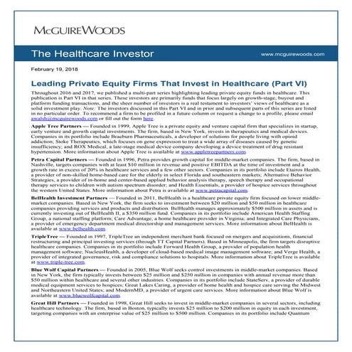 Leading private-equity-firms-that-invest-in-healthcare-part-vi