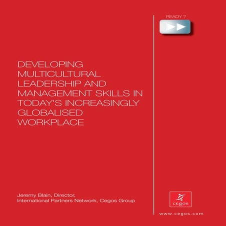 Leading and managing in multicultural organisations