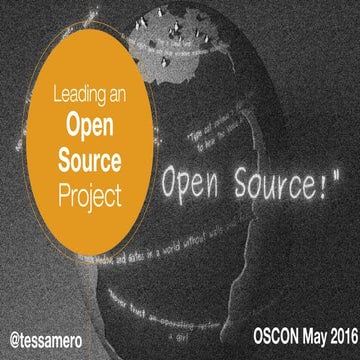 Leading anopensourceproject oscon2016