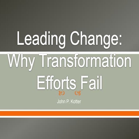 Leading change