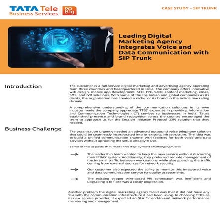 Leading Digital Marketing Agency Integrates Voice and Data Communication with SIP Trunk.pdf