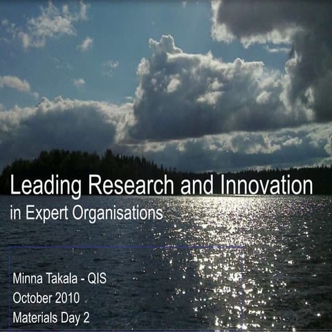 Leading expert organizations materials handout_day2_open