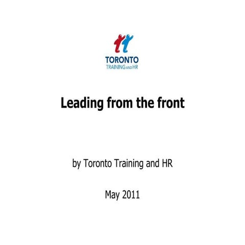 Leading from the front May 2011