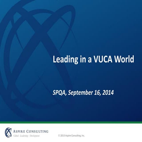 Leading in a vuca world terrell