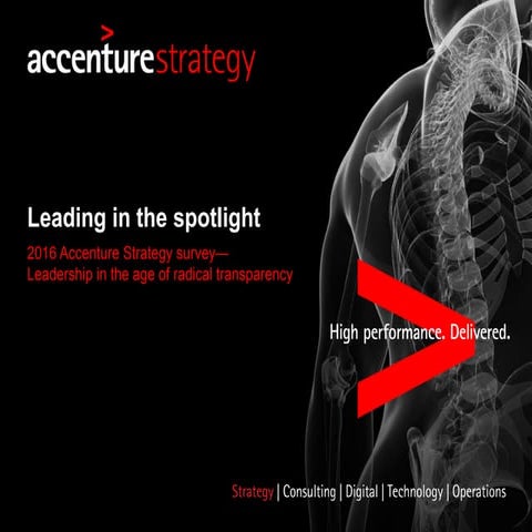 Leading In The Spotlight 2016 Accenture Strategy C-Suite Survey