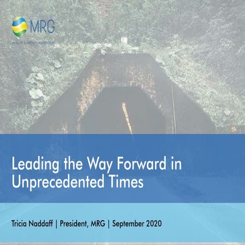 Leading the Way Forward in Unprecedented Times (September 2020)