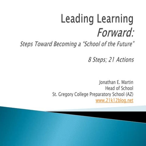 Leading learning forward