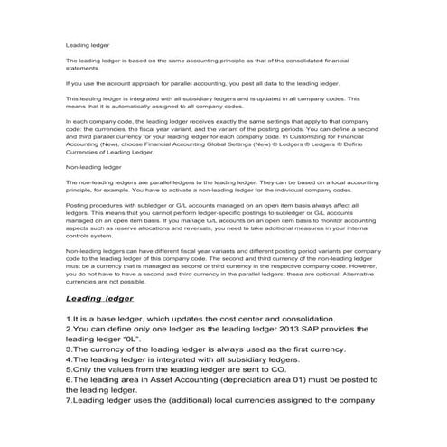 Leading ledger | DOC