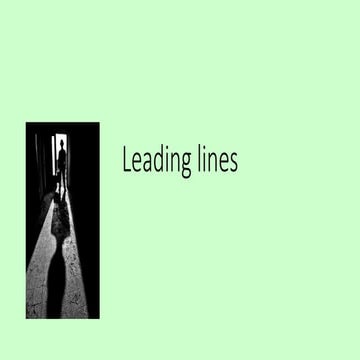 Leading lines examples