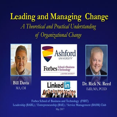 Leading and Managing Change
