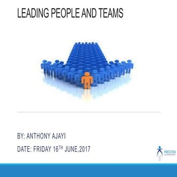 Leading People and Teams