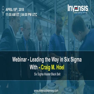 Leading the way in six sigma