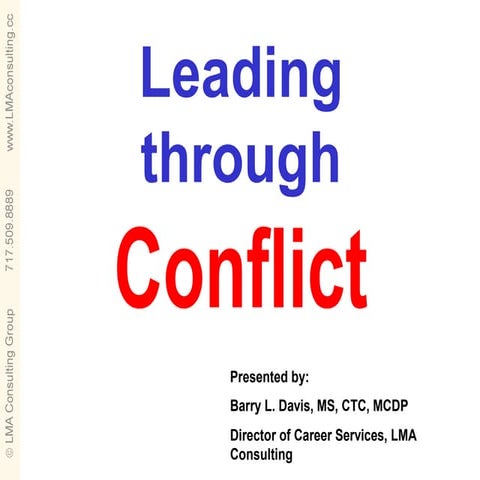 Leading through conflict