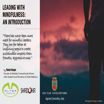 Leading with Mindfulness: An Introduction 