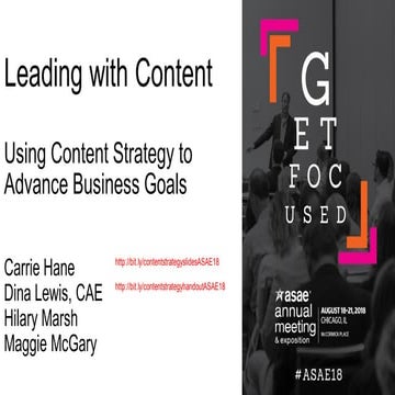 Leading With Content: Using Content Strategy to Advance Business Goals