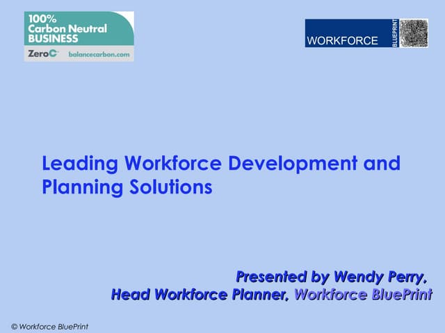 Leading workforce development and planning solutions v0.2 wp 20.8.12