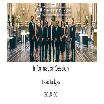 Lead judge info session 2018 | PPT