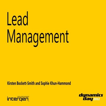 How to make the most out of Lead Management and CRM