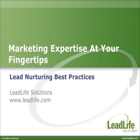 Best Practices: Lead Nurturing 