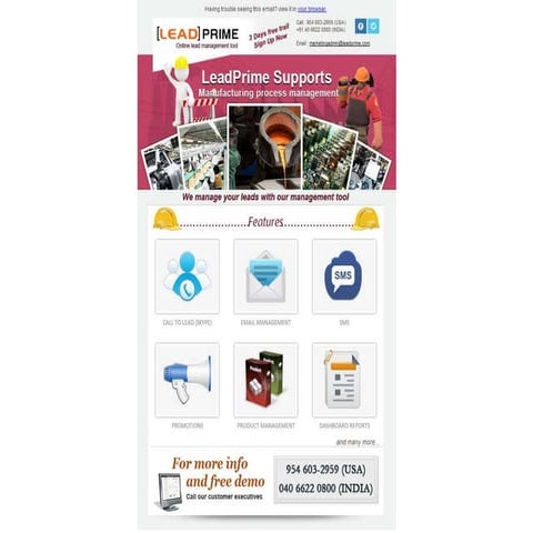 Lead prime lead management for manufacturing industries | PPT