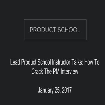 Product School AMA: How to crack the PM interview