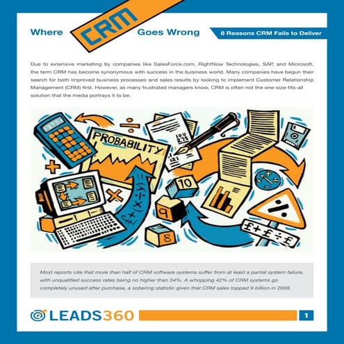 Leads360 WP - Why CRM Fails