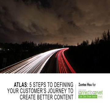 ATLAS: 5 steps to defining your customer's journey to create better content