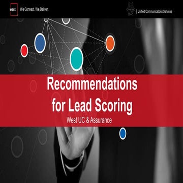 Recommendations for Lead Scoring