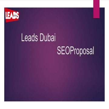 SEO Proposal for your website