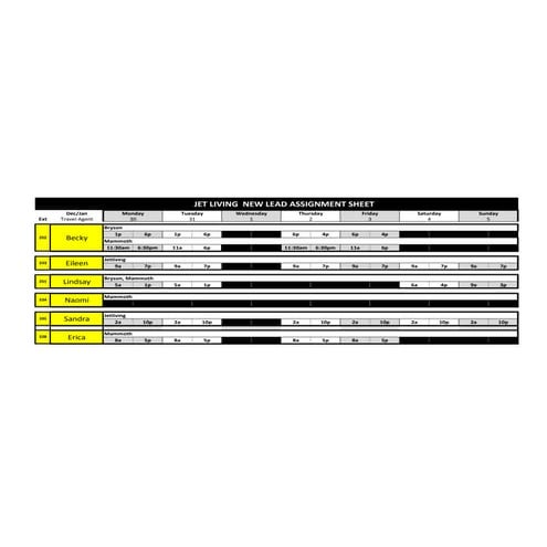 Lead schedule 6.30.14