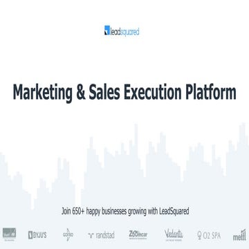 LeadSquared - Land More Leads, Close More Deals