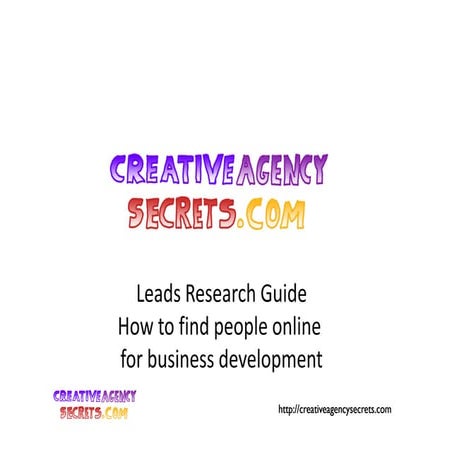 B2B Leads Research Guide