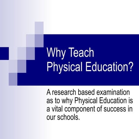 Importance of Physical Education | PPT
