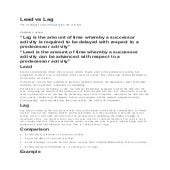 Lead vs lag - PMP/CAPM