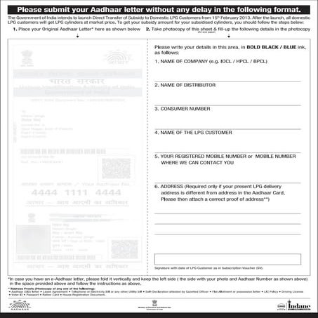 Annexures a Indane Gas Connection | PDF