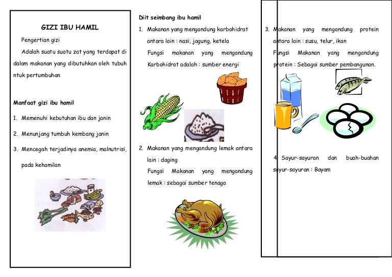 Leaflet Gizi Ibu Hamil