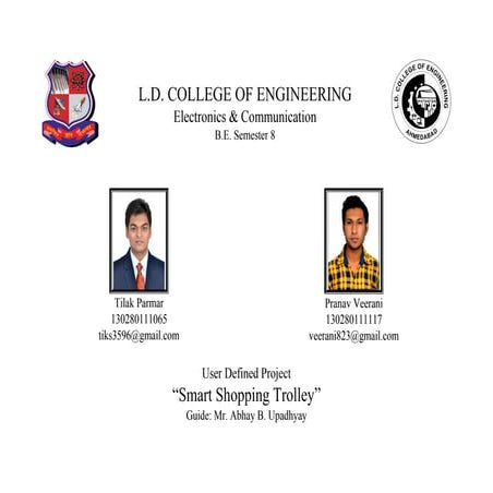 Smart shopping trolley using rfid Leaflet 