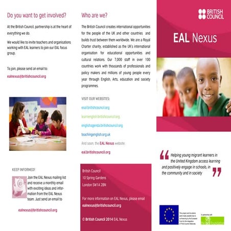 Leaflet eal nexus_march_2014_a4