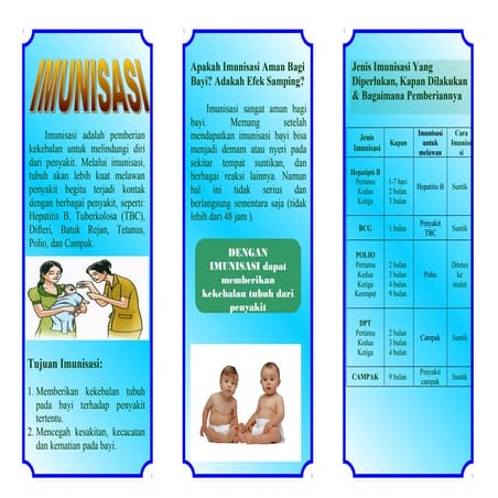 Leaflet imunisasi