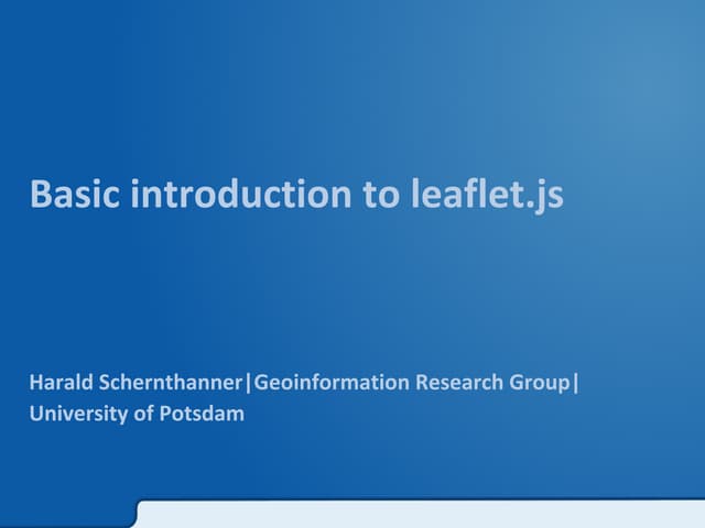 Leaflet maptime
